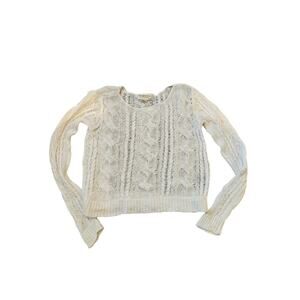 Ralph lauren denim supply crochet long sleeve cottage festival top womens medium